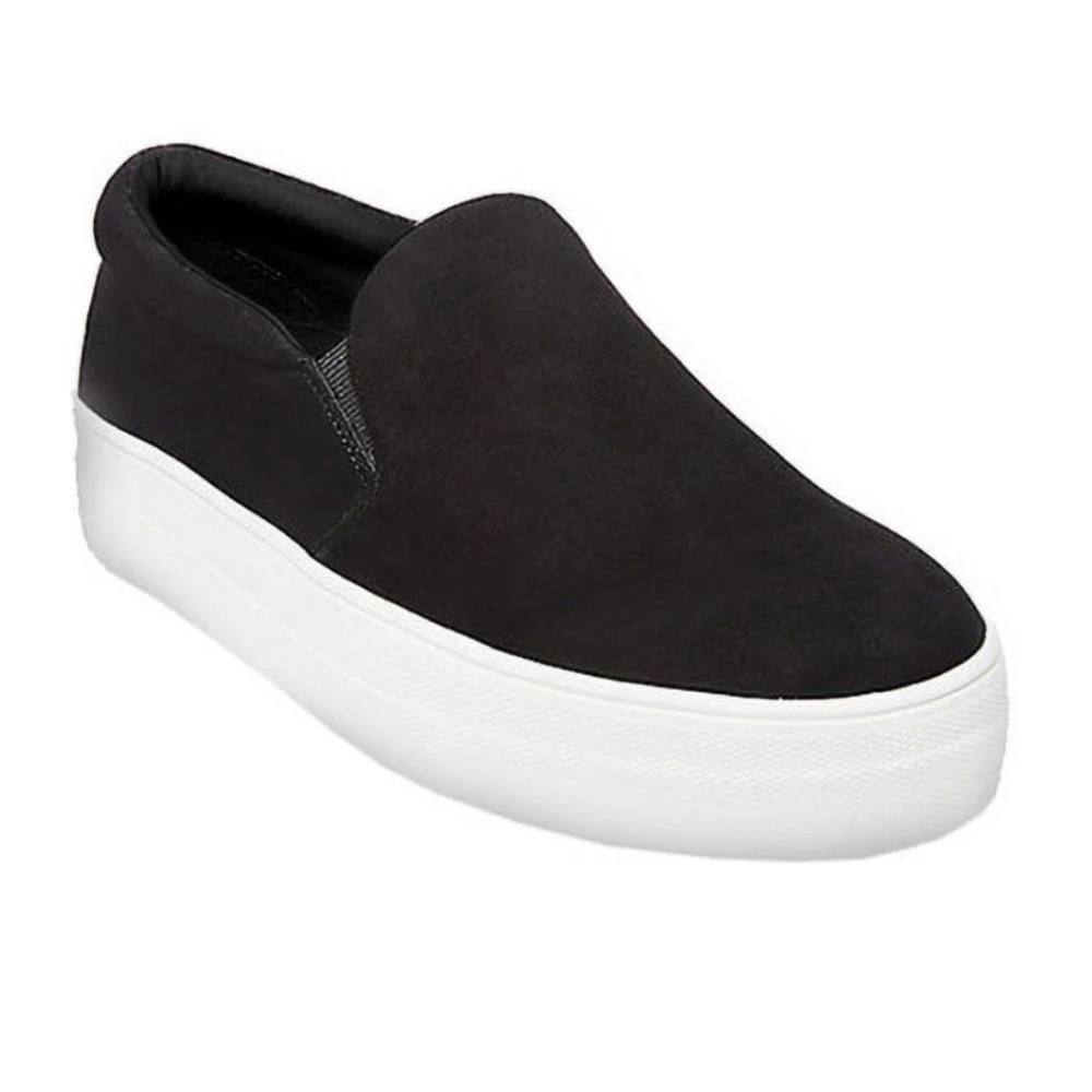 Steve Madden, gills black suede slip on, size 8, good condition